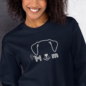 Dog mom crewneck sweater, dog lover gift idea, fur parent