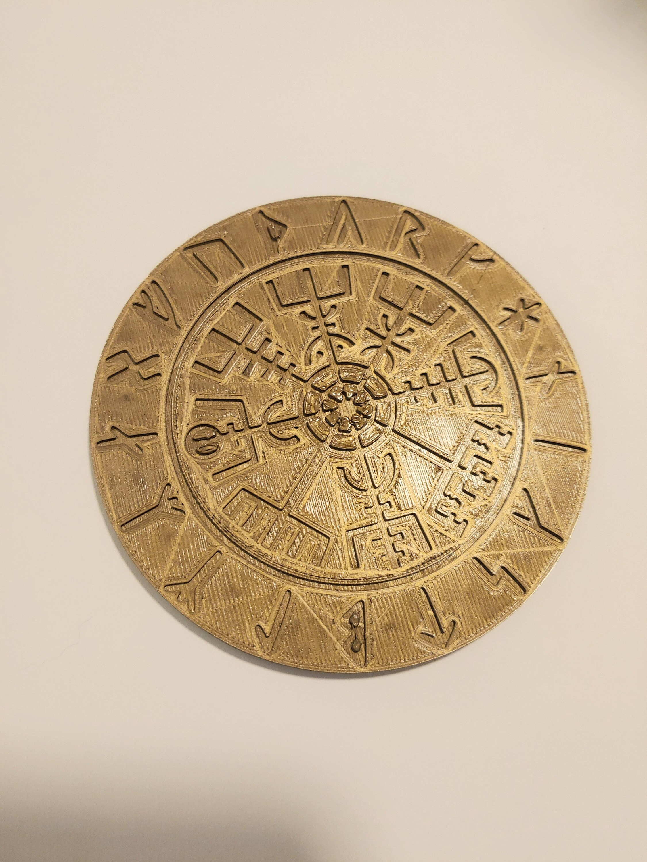 Brújula nórdica impresa en 3D completa | Etsy