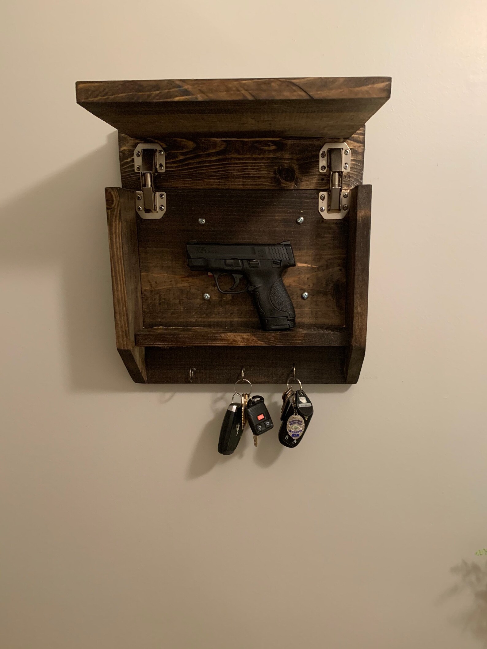 Wooden Concealment Box and Keychain Holder Etsy