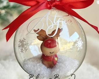Adornos navideños personalizados, adornos navideños personalizados, regalos de Navidad, adornos florales