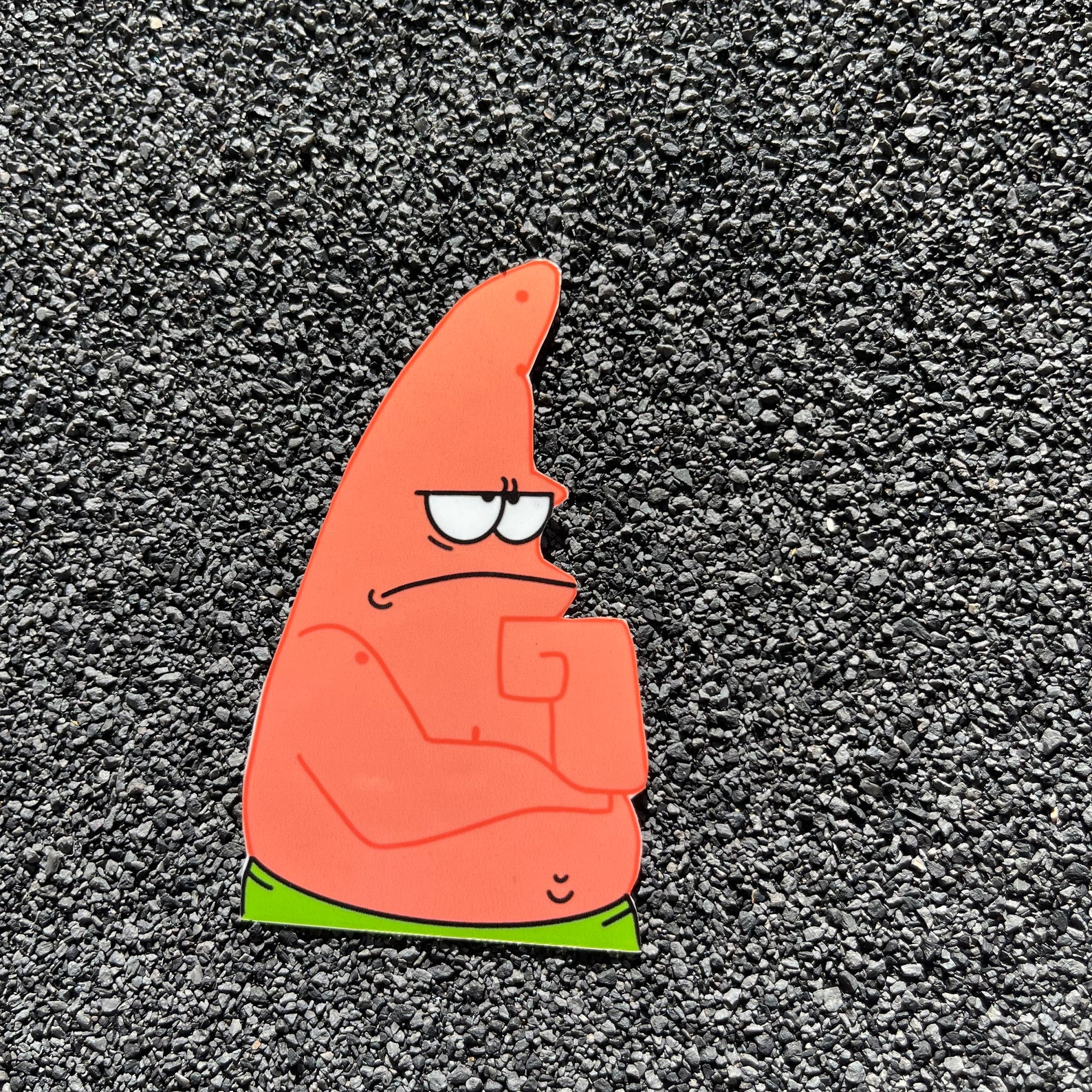 Patrick Star Thinking Face Sticker Spongebob Meme Sticker | Etsy Ireland