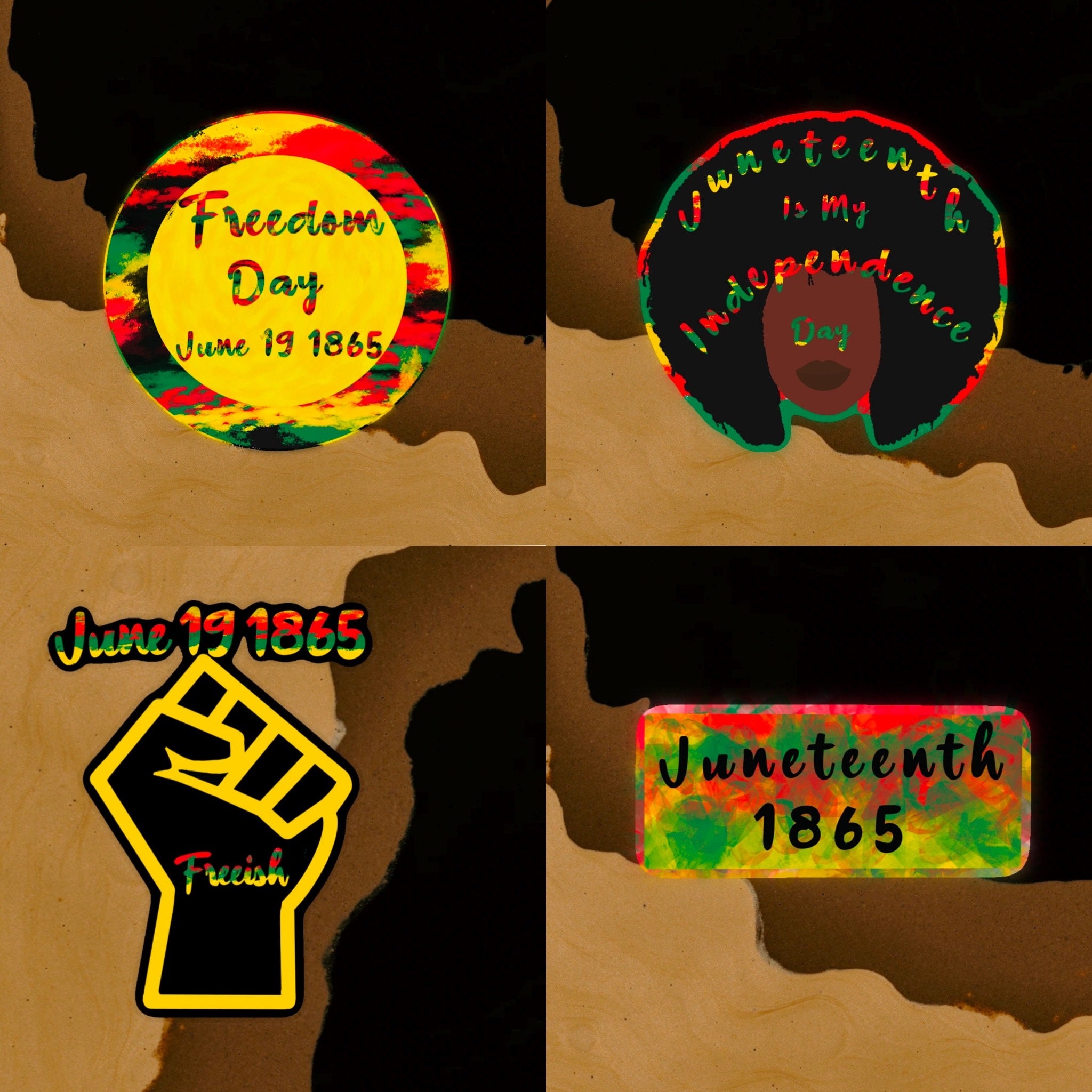 Sticker Pack 4 Stickers Etsy