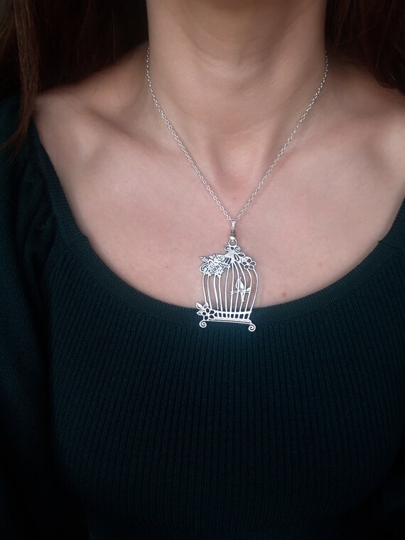 Diamond Birdcage Necklace – Alara