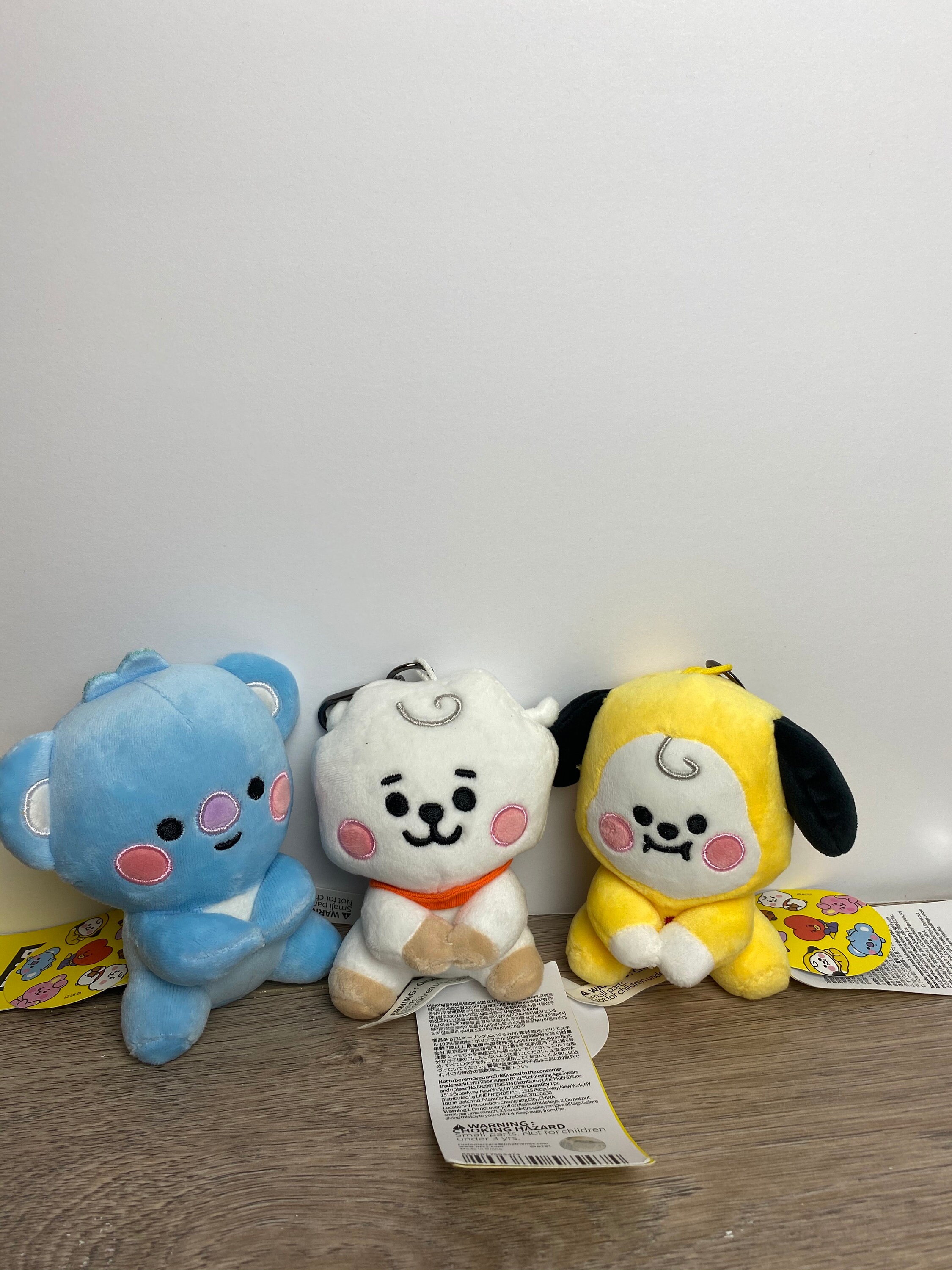 bt21 plush bolsa charm