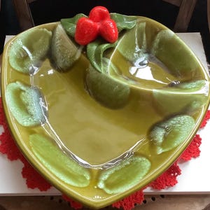 Vintage Ceramic Serving Dish-Strawberry