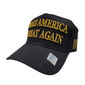 Donald Trump Hat 45-47 Never Surrender MAGA Black Hats America Great Gold Hats