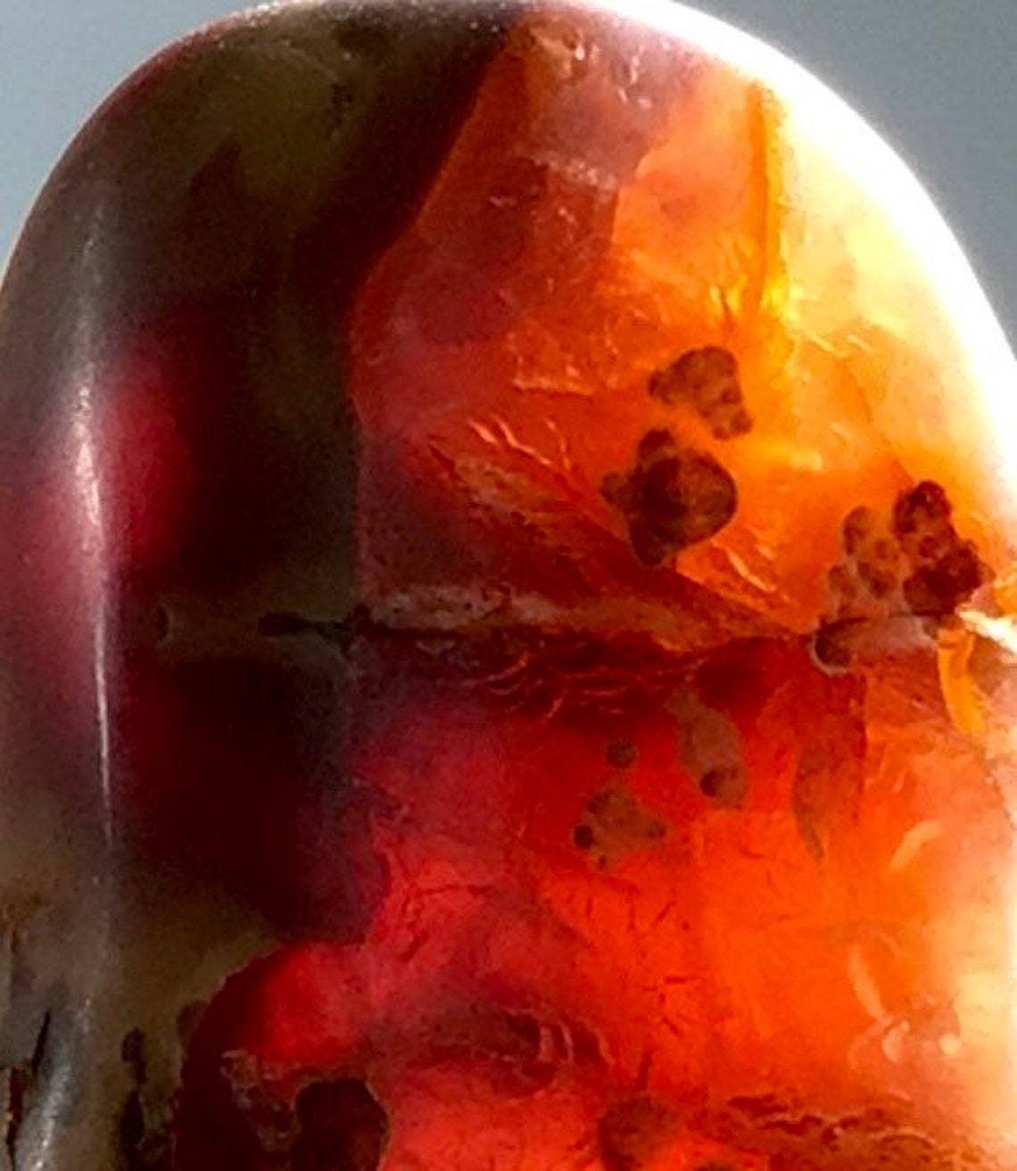 6 pc lot Oregon Carnelian Agates Tumble Polished Natural Etsy