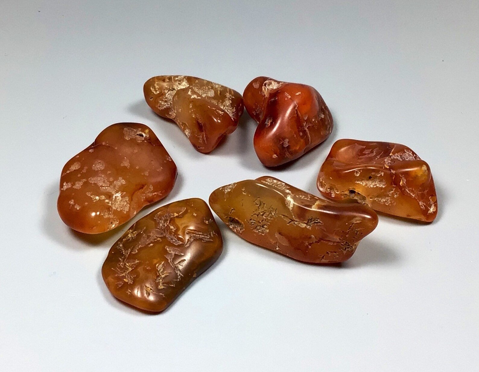6 Oregon Red Carnelian Agates Tumble Polished Natural Gemstone Etsy