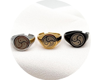 Custom BDSM Ring - Dominant Symbol for DDLG Daddy Dom, Master, Sir, Mistress, Dominatrix, Femdom, Owner, Husband, Boyfriend - Gift for Him