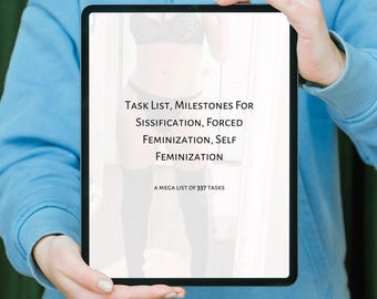 Sissy Training Workbook | 337 Tasks Sissification Guide | Femdom Feminization Printable | Adult Crossdresser Kink Digital Download