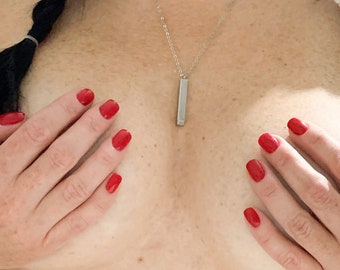 Personalizowany naszyjnik z ukrytym wisiorkiem „Grzeczna dziewczyna, uległa”, obroża dzienna, biżuteria BDSM z sekretną wiadomością – prezenty dla dominatora i uległej żony DDLG
