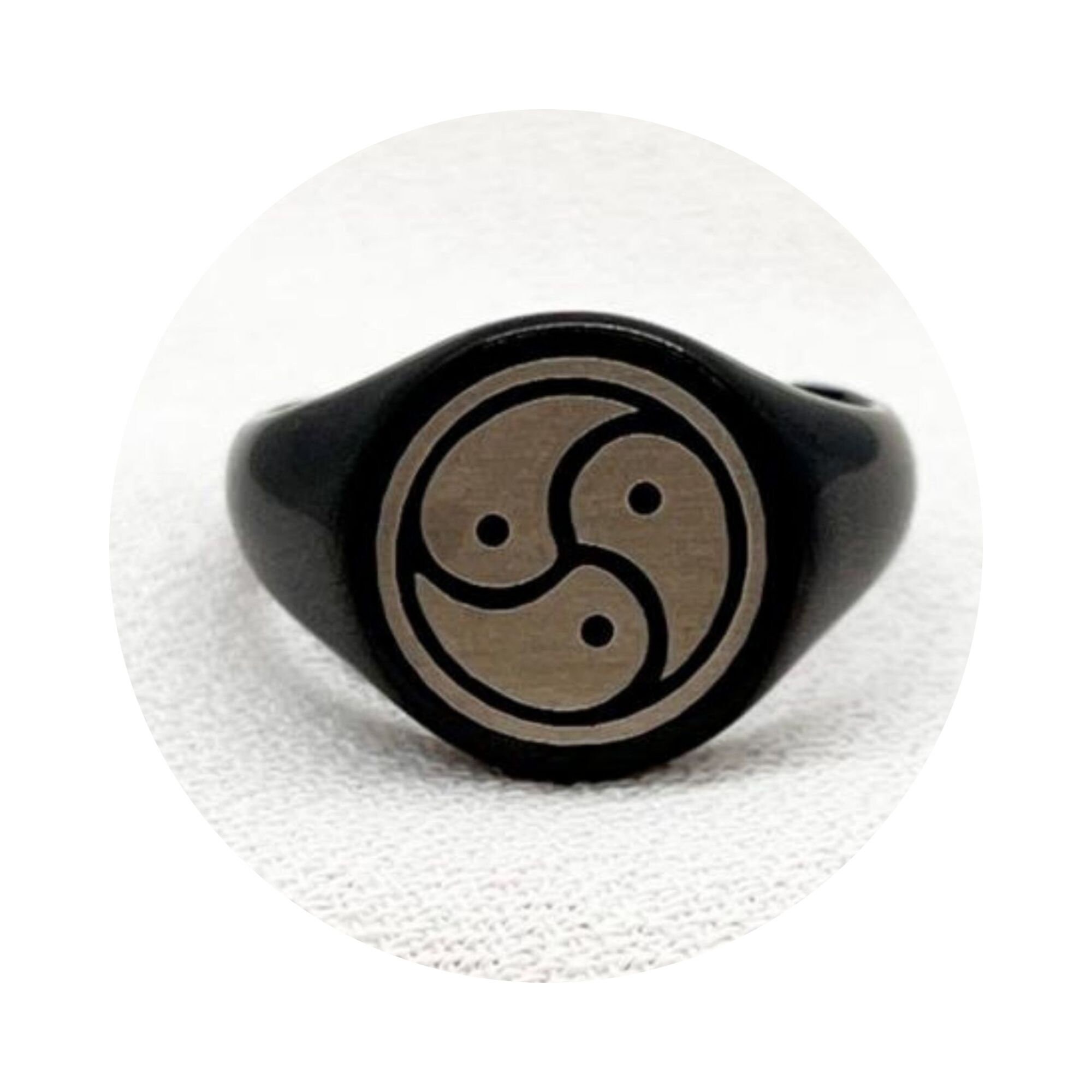 Custom Symbols Dom Custom BDSM Ring - Dominant Symbol for DDLG Daddy Dom, Master, Sir ...