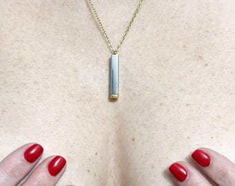 Customizable BDSM Kinky Jewelry Day Collar Choker Secret Message Hidden Pendant Necklace - Dom Sub Sexy gift for her, Submissive Woman Domme