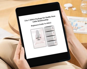 DDLG Guide Bundle, Beginner Daddy Dom Little Book, BDSM Rules & Activity Ideas, Printable Kink Relationship eBook, Digital Download PDF