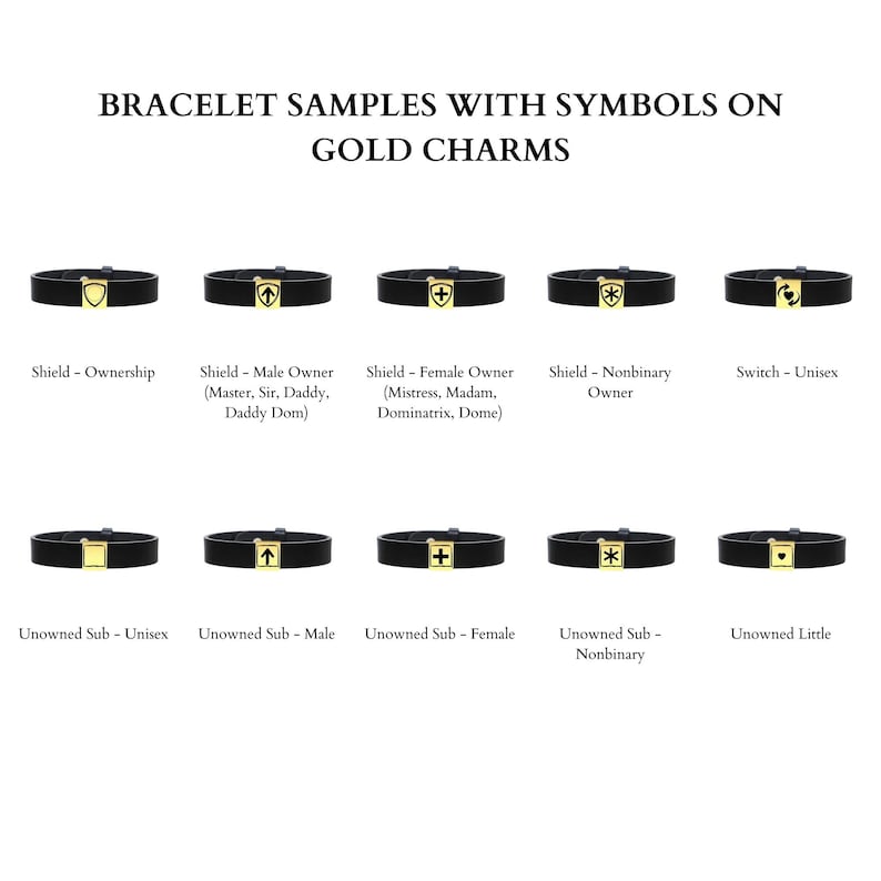bdsm gear submissive jewelry kit gold charm