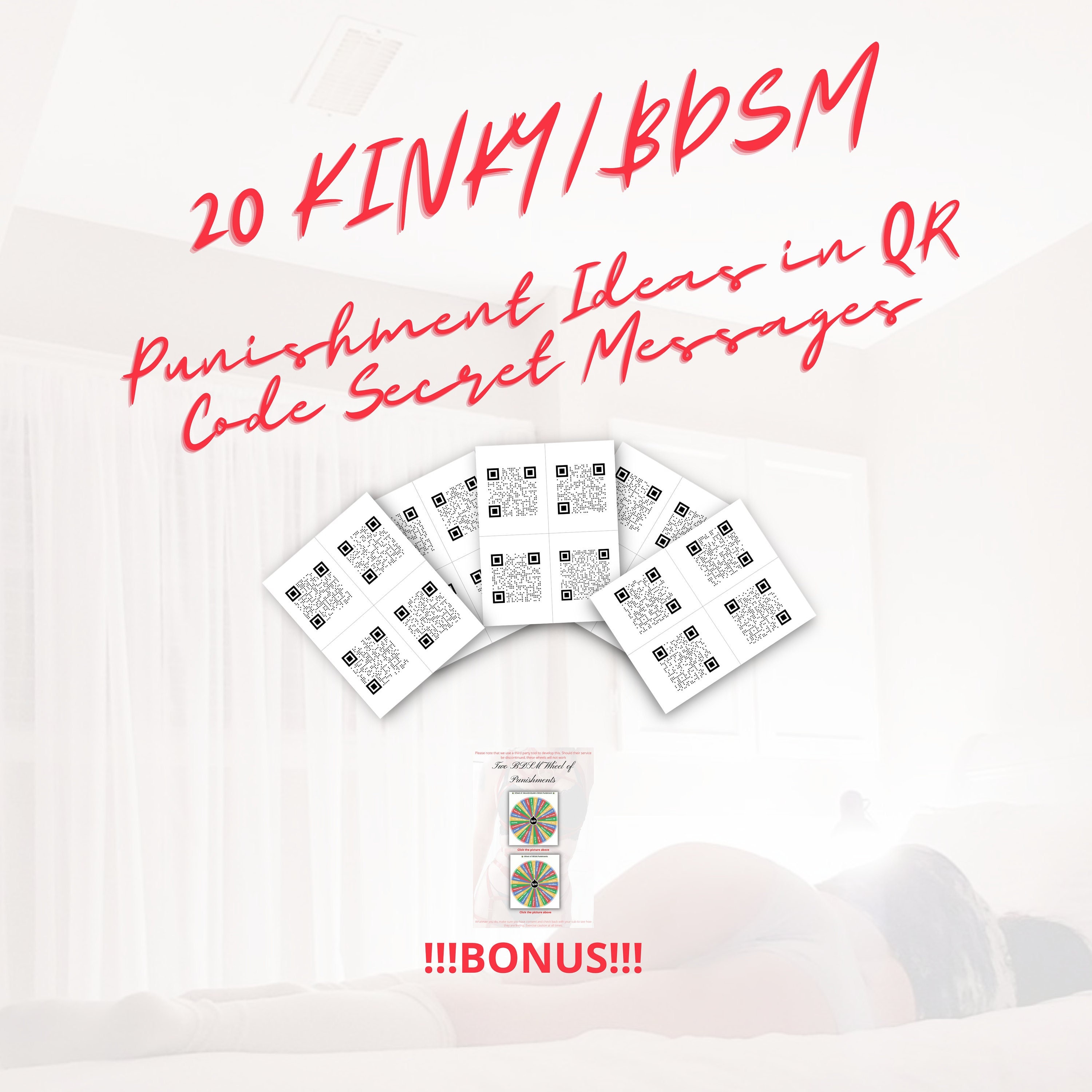 Kinky Bdsm Ddlg Punishment Ideas With A Secret And Discrete Qr Etsy Canada