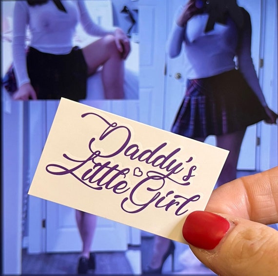 Daddy's Little Girl Temporary Tattoo DDLG daddy Dom - Etsy New Zealand Daddy's Little Girl Temporary Tattoo DDLG daddy Dom - Etsy New Zealand