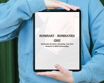 BDSM Dominance Quiz | 100 Question Assessment for Dom Femdom Mistress | Adult Kink Workbook PDF | Dominatrix Digital Download