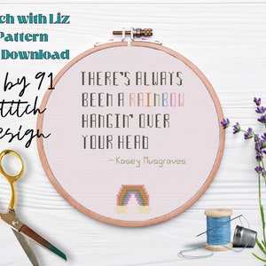 Cross Stitch Pattern - Rainbow Lyrics