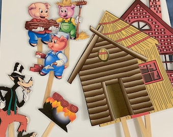 Farmer in The Dell Nursery Rhyme Feltflannel Board Story Telling Puppets Quiet Play Language and Speech Therapy