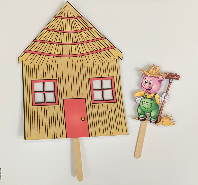 3 Little Pigs Nursery Rhyme Felt/flannel Board Story Telling Etsy UK