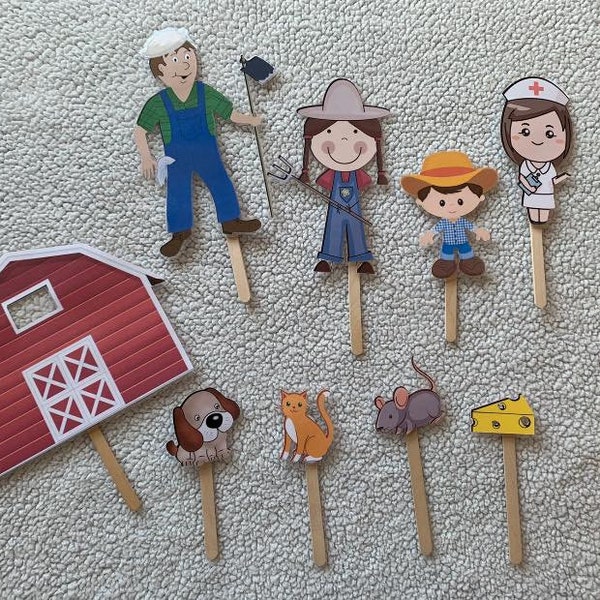 Farmer in The Dell ( Nursery Rhyme Felt/flannel Board Story Telling / Puppets) - Quiet Play / Language and Speech Therapy