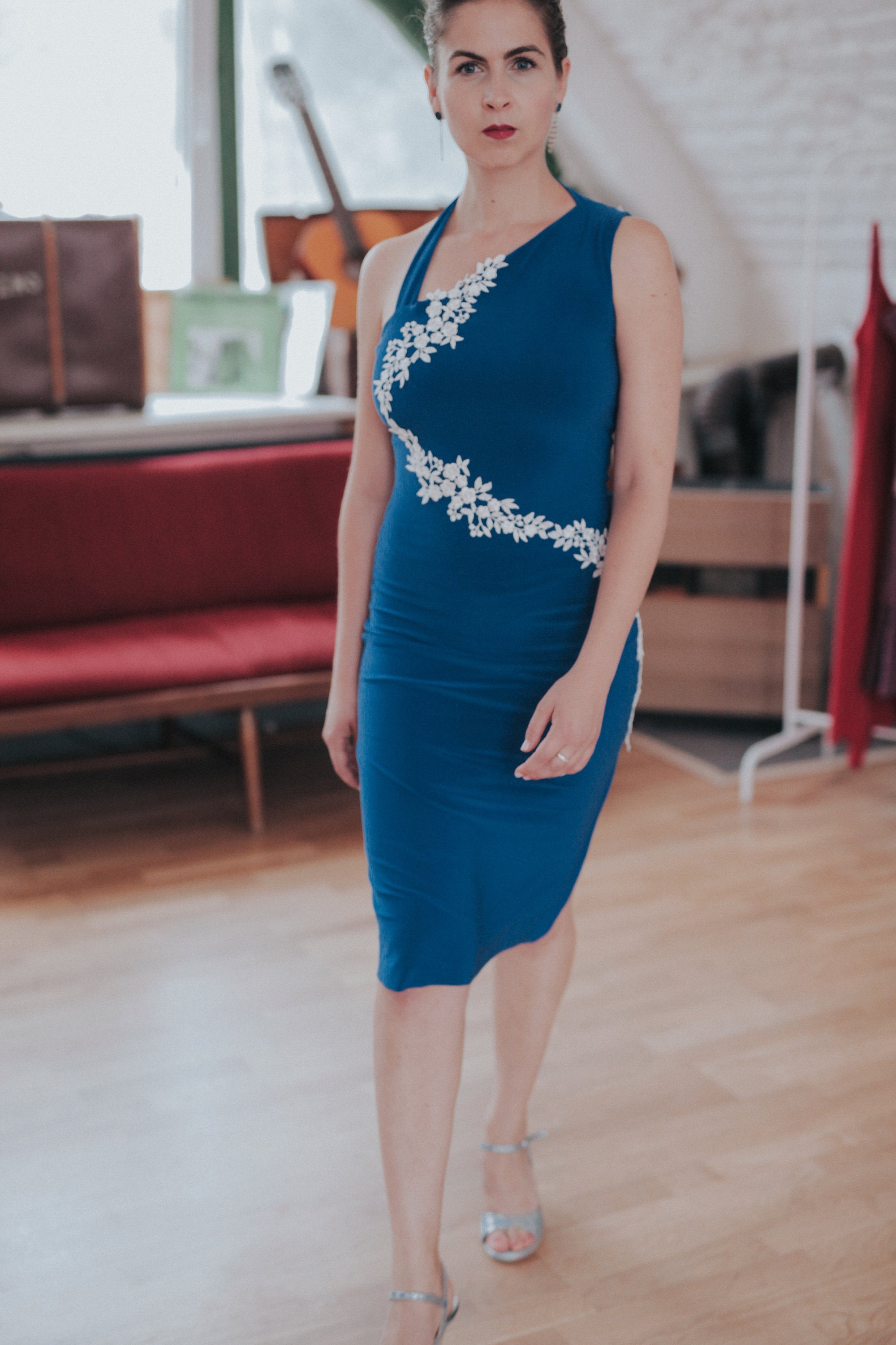 casual dance dresses flowy lyrical dance costumes Tassels Bohemian Lace Backless wrap skirt Crafted from soft fabric Size:UK 5