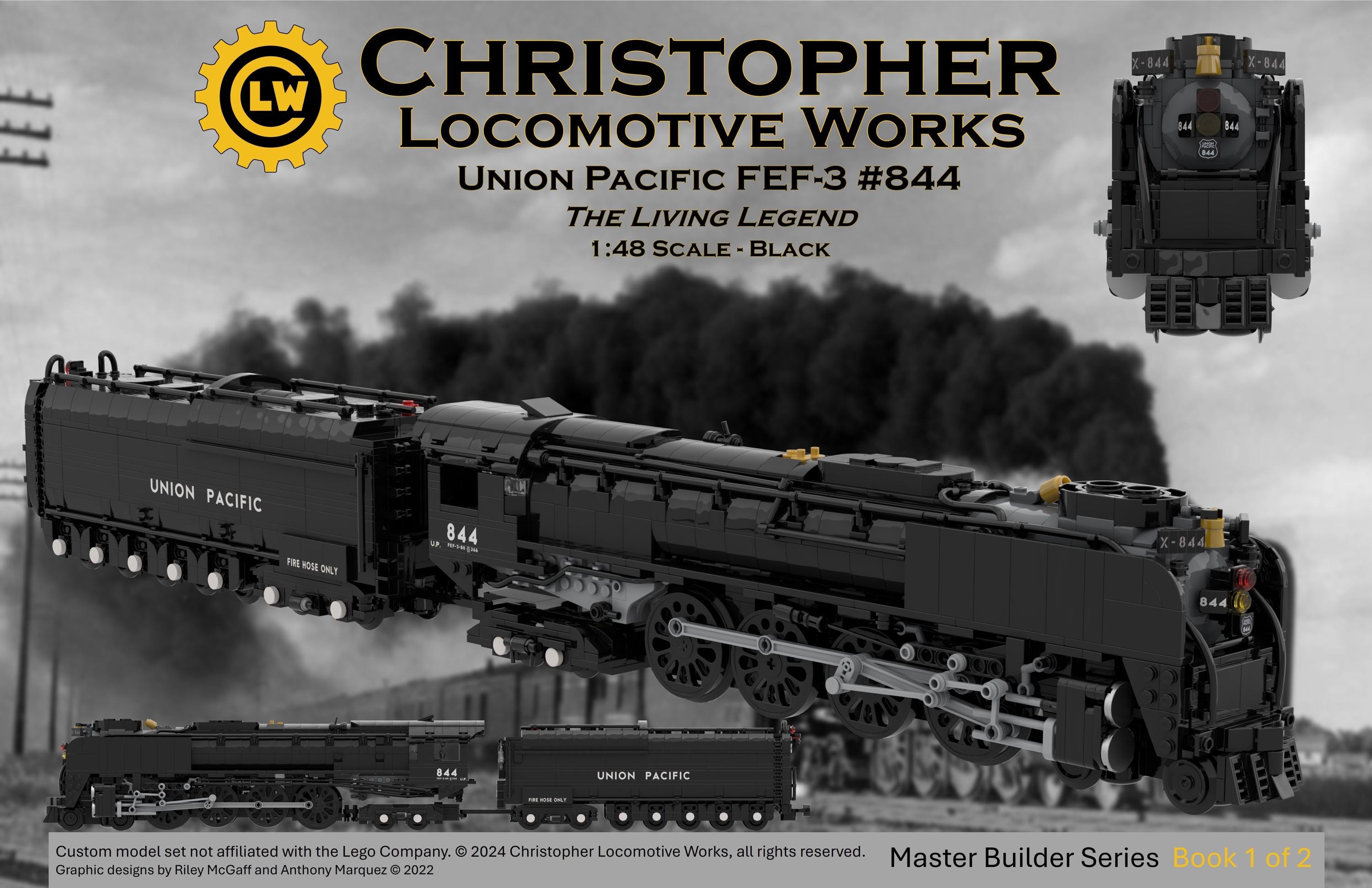 Union Pacific FEF-3 #844 – The Living Legend – Black