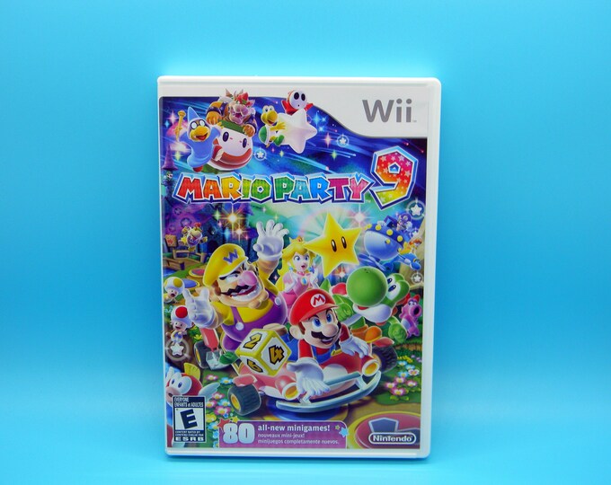 Wii Mario Party 9. Nintendo. Disc Instructions and Case Etsy