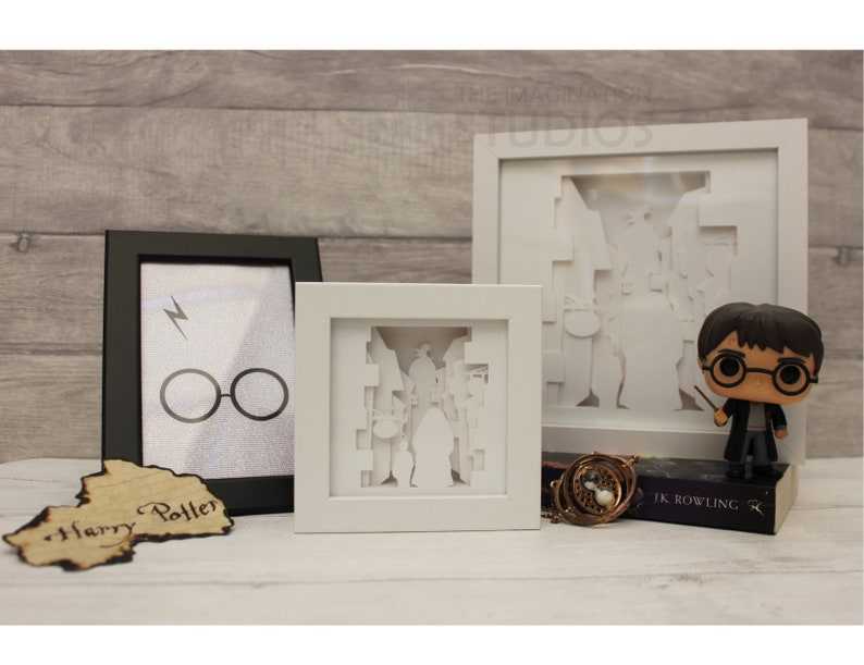 Harry Potter 3D Shadow Box J K Rowling Etsy