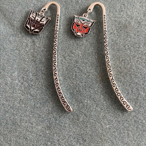 Enamel Character Metal Bookmark | Transformer Bookmark |