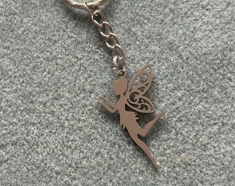 Fairy Keyring | Stainless Steel Keyring |