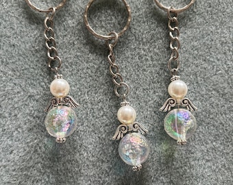 Beaded Angel Keyring | Guardian Angel | Bag Charm |