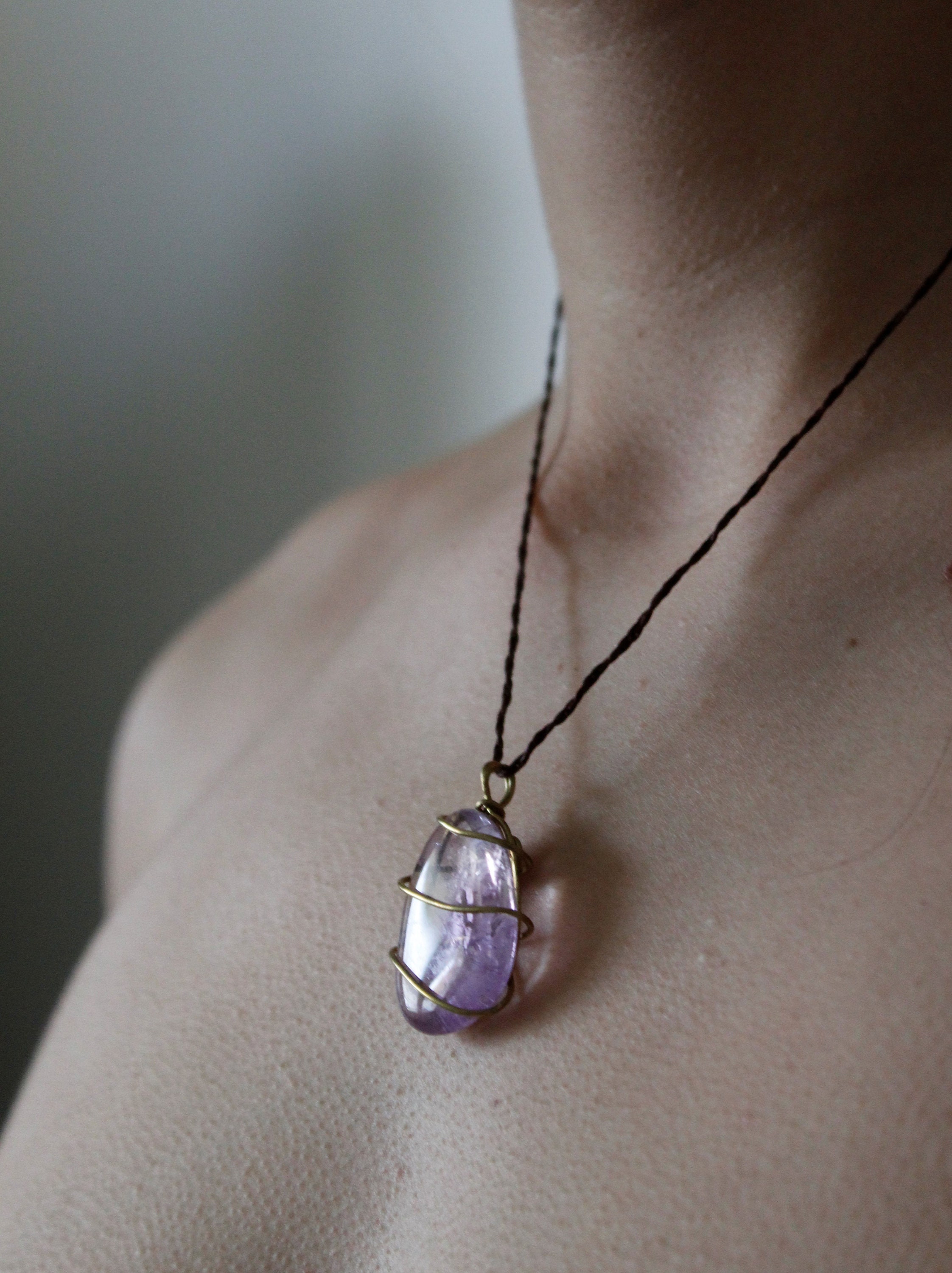 amethyst gemstone necklace amethyst gemstone necklace