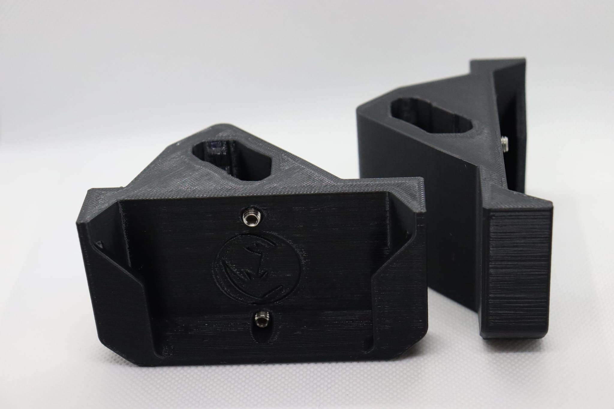 Rod Racks For 2 Inch Receiver Twin Pack Rod Holder With 2 Side Mounts Black (side Mount 4 QR-2 Twin ...