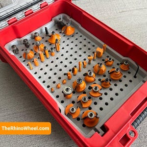 Milwaukee Router Bit Storage, Tray / Insert - TheRhinoWheel - Jonah Pope -JT03-