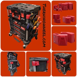 Milwaukee Packout Double Level Mount by Milwookie Accessories for Packout  Toolbox Active 