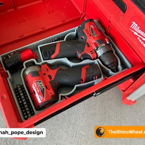 Milwaukee Gen 2 M12 Drill & Impact Drawer / Impact Surge Drawer, Tray / Insert - TheRhinoWheel - Jonah Pope -JD06-