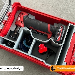 Amoladora de matriz Milwaukee M12 de 90 grados, bandeja/inserto - TheRhinoWheel - Jonah Pope -JT15-