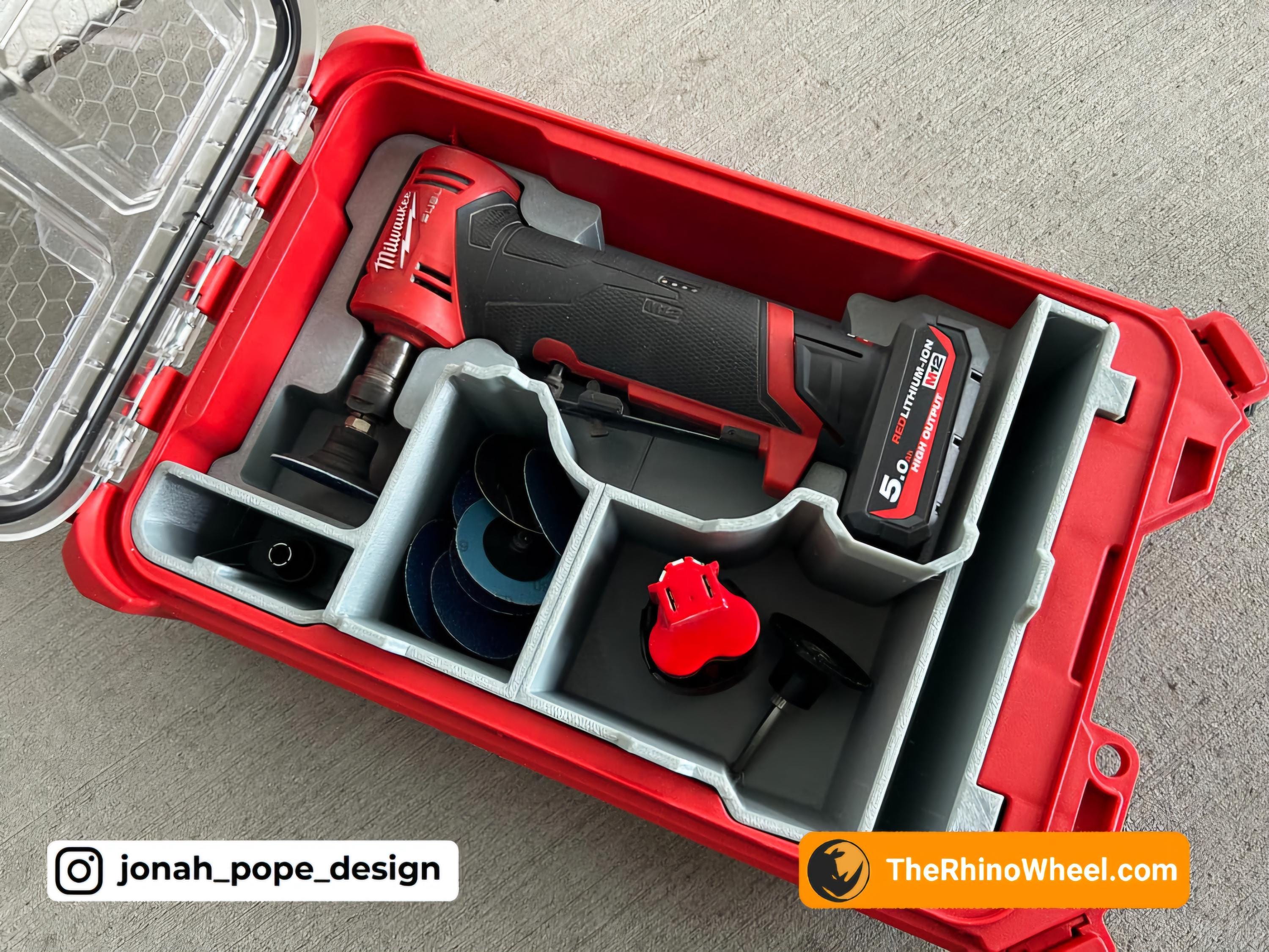 Milwaukee M12 90 Degrees Die Grinder Tray Insert Therhinowheel Jonah Pope JT15 Etsy