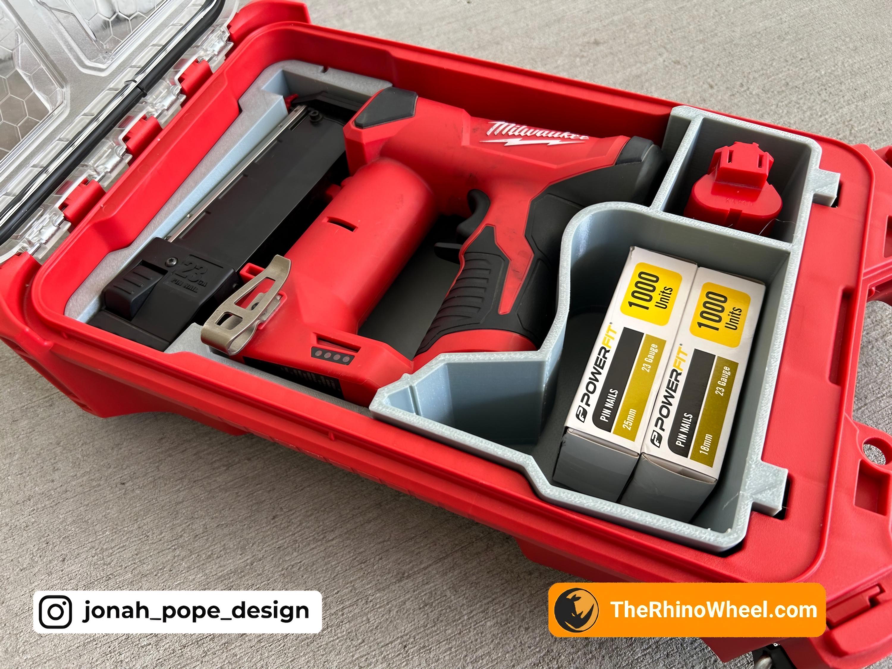 Milwaukee M12 23 Gauge Pin Nailer Tray Insert Therhinowheel Jonah Pope JT11 Etsy