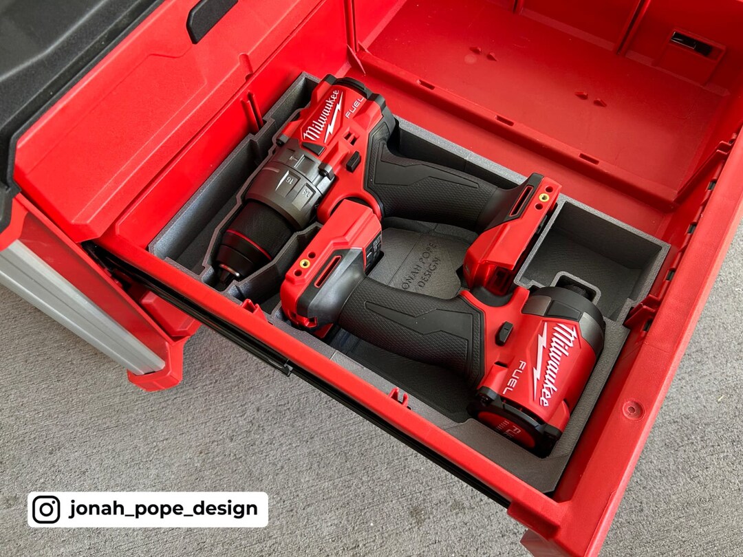 Milwaukee M18 Gen 4 Drill & Impact Drawer Tray Therhinowheel Jonah Pope