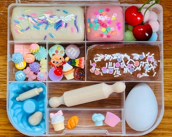 Bakery Sensory Kit: Playdough, Baking Toys, Kids Activity Set