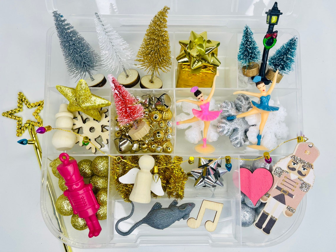 Nutcracker Ballet Loose Parts Sensory Kit Christmas Sensory Etsy