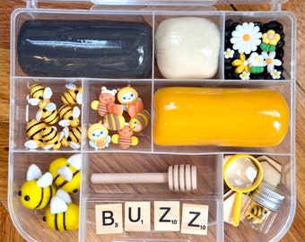 Bumblebee Sensory Kit: Playdough Activity Kit for Kids