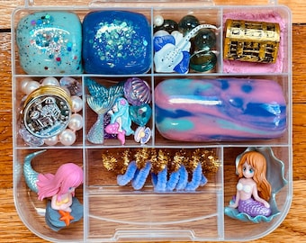 Mermaid Sensory Kit: Playdough Activity Bin for Kids