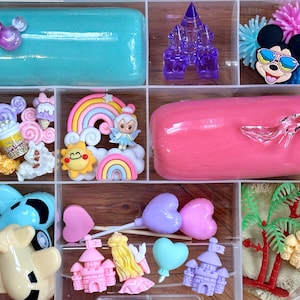 Theme Park Vacation Sensory Kit: Montessori Homemade Playdough Kit for Kids/Toddlers
