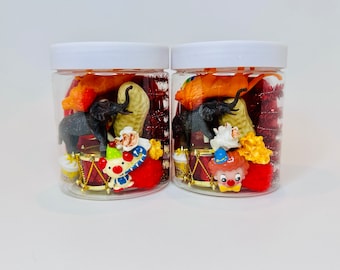 Circus Playdough Jar: Gift/Party Favor for Kids