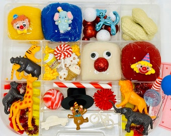 Circus Sensory Kit:  Playdough Activity Kit for Kids