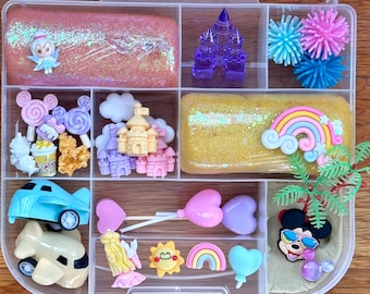 Vacation Sensory Kit: Playdough Theme Park Activity Kit for Kids
